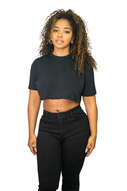 T-shirt cropped oversized para mulher WSYD