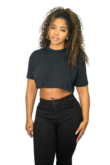 T-shirt cropped oversized para mulher WSYD