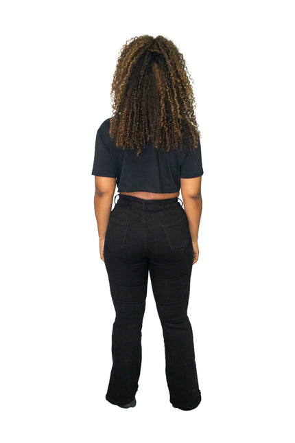 T-shirt cropped oversized para mulher WSYD