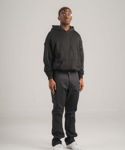 Zipped Hoodie — 100% Cotton