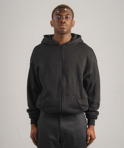 Zipped Hoodie — 100% Cotton