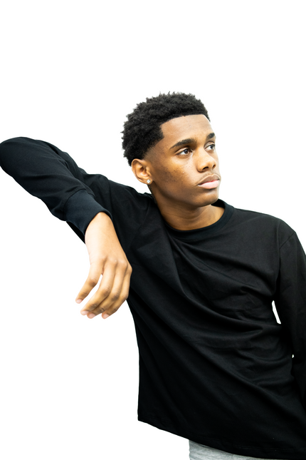 T-shirt de manga comprida WSYD para homem – 180 g/m²