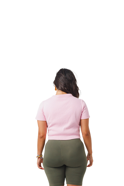 T-shirt para mulher WSYD Slim Fit Rib